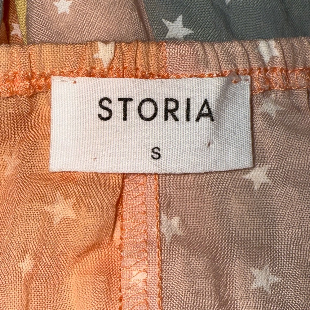 STORIA Star Patchwork Print Lined Adjustable Stra… - image 9